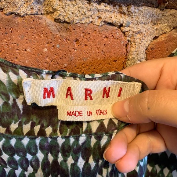 MARNI Printed Mini Dress 6 US 42 IT - Picture 2 of 5